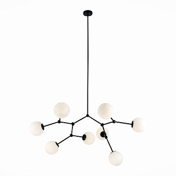 Люстра подвесная Черный/Белый E14 8*40Вт SL1506.403.08 ST LUCE