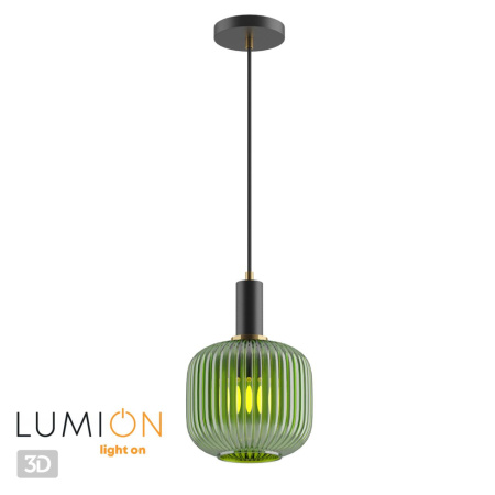 Подвес E27 1*60W 220V MERLIN черный,зеленый LUMION