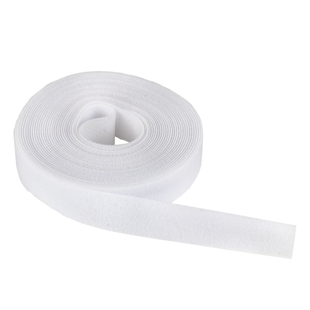 Хомут-липучка 16 мм (5м ролл) белый PROxima EKF