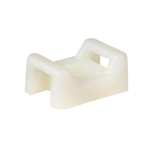 Площадка под хомуты (22x16) с монтажным отверстием М4 белая (100шт) PROxima EKF