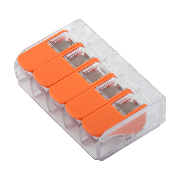 GTER4-05 Клемма универсальная монтажная 5-проводная, прозрачная компактная, 50/2500 General