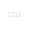 Рамка стеклянная Voltum S70 на 3 поста, (белый, матовый, стекло)