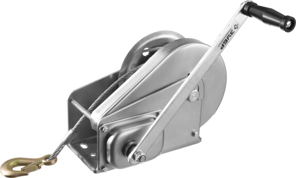 Лебедка ручная барабанная "Профессионал", подъемная, тросовая, 1.3т, 8м ЗУБР