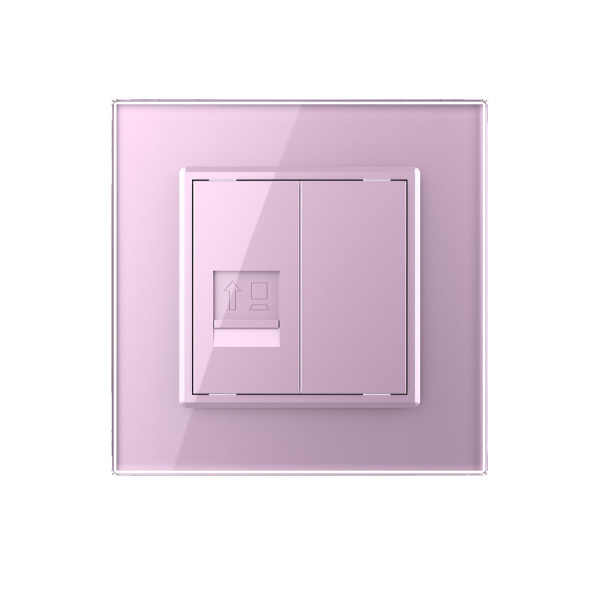 Розетка КОМП RJ-45 Розовая Livolo