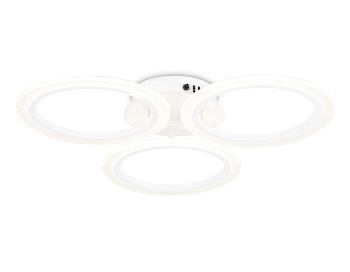 Потолочный светодиодный светильник с пультом FA4052/3 WH белый 4200K/3000/6400K 51W D580*80 (ПДУ ИК) Ambrella Light