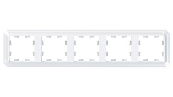 ATLASDESIGN ANTIQUE 5-постовая РАМКА, универсальная, БЕЛЫЙ Schneider Electric