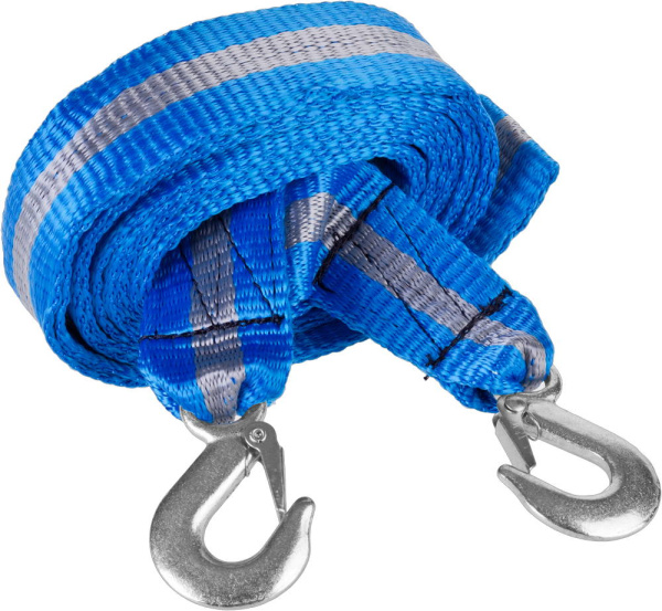 Трос буксировочный "ЭКСПЕРТ", 2 крюка, сумка, 5м, 5т ЗУБР