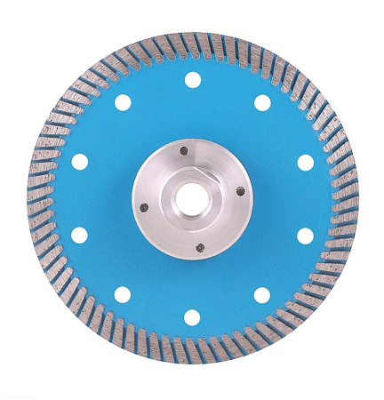 Диск алмазный отрезной 125*м14 Турбо с фланцем hot press FHQ452 Trio-Diamond