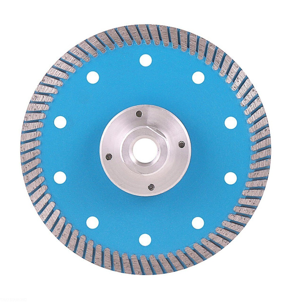 Диск алмазный отрезной 125*м14 Турбо с фланцем hot press FHQ452 Trio-Diamond