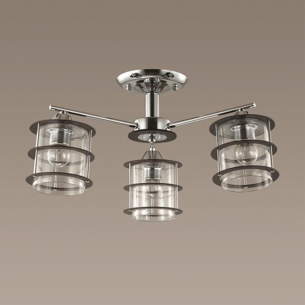 Люстра потолочная E27 3*60W 220V ROTONDUM хром LUMION