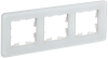 BRITE Рамка 3-мест. РУ-3-2-Бр стекло бел. RE IEK BRITE Рамка 3-мест. РУ-3-2-Бр стекло бел. RE IEK