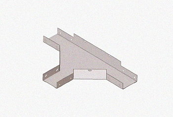 Лоток тройниковый замковый глухой ОТЗГ 400х110 УХЛ1, горячее цинкование S1,2