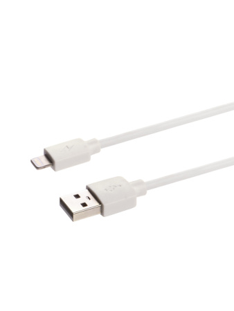 Дата-кабель, ДК 6, USB - Lightning, 1 м, белый, TDM