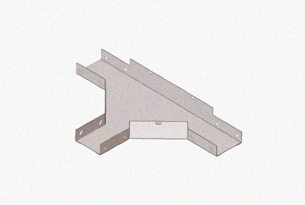 Лоток тройниковый замковый глухой ОТЗГ 400х110 УХЛ1, горячее цинкование S1,2