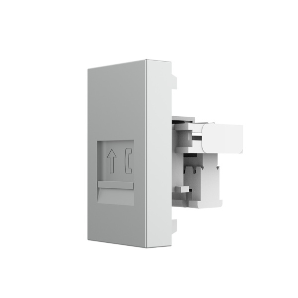 Телефонная розетка серая (механизм) Livolo Телефонная розетка серая (механизм) Livolo