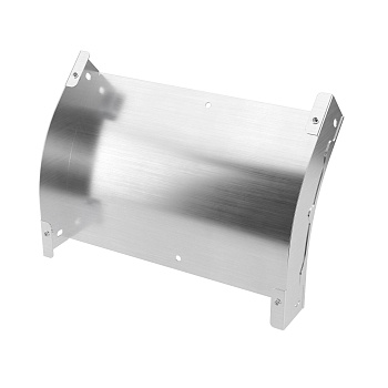 Угол вертикальный внешний 45 градусов 50х450, 1,5 мм, AISI 304 в комплекте с крепежными элементами и соединительными пластинами,необходимыми для монта