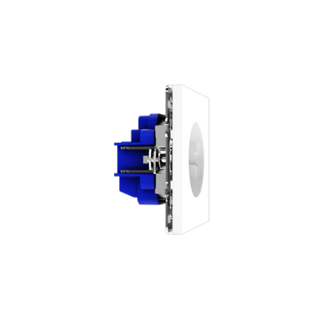 Розетка встраиваемая Voltum S70 с заземлением и защитными шторками, 16А, (белый глянцевый)
