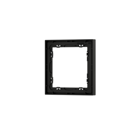 Рамка пластиковая Voltum S70 на 1 пост, (черный матовый)