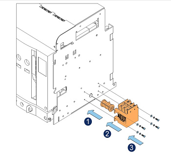 Индикация положения выключателя в корзине YON AD DKC