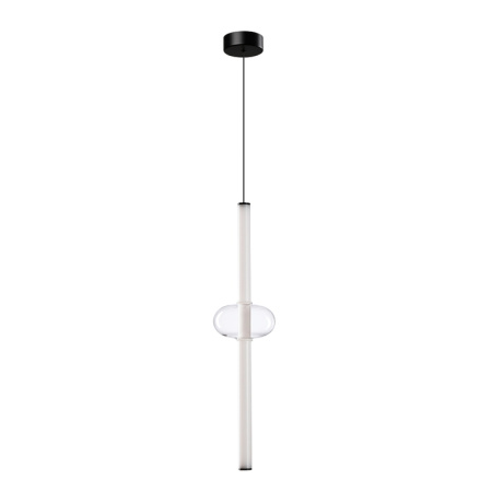 Светильник светодиодный подвесной RIGLA 12W 600Lm 220V стекло прозрачный/черный Arte lamp 