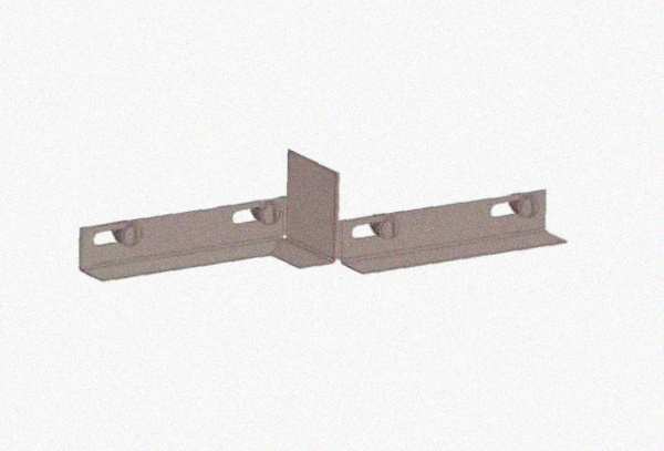 Соединитель-переходник замковый ПУгПЗ 150х80 УХЛ1, оцинкованный лист S1,5