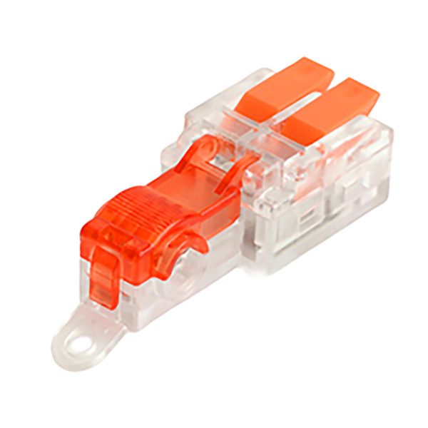 Зажим прокалывающий ответвительный 0,75-1 мм² c ответвительной клеммой LD219 на 2 выход, прозрачный/красный (упаковка 10 шт) LD503-2-10 STEKKER