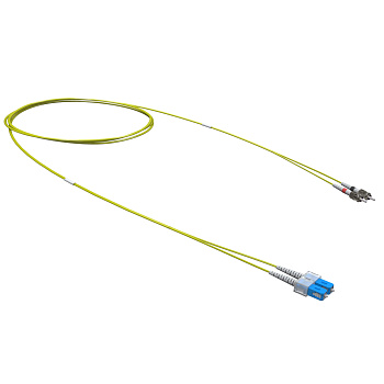 Оптический коммутационный шнур переходной Duplex SC-UPC/ST-UPC, 9/125 OS2, 1 м DKC