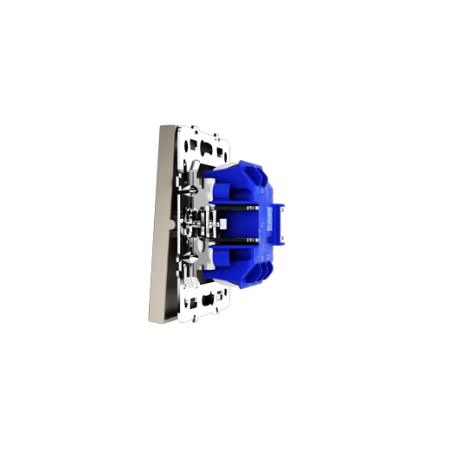 Проходной переключатель встраиваемый Voltum S70 одноклавишный 10А, (кашемир)