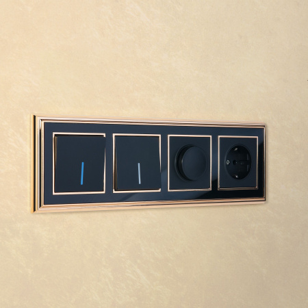 Диммер (черный матовый) СУ IP20 Werkel