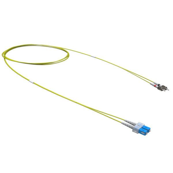 Оптический коммутационный шнур переходной Duplex SC-UPC/ST-UPC, 9/125 OS2, 1 м DKC