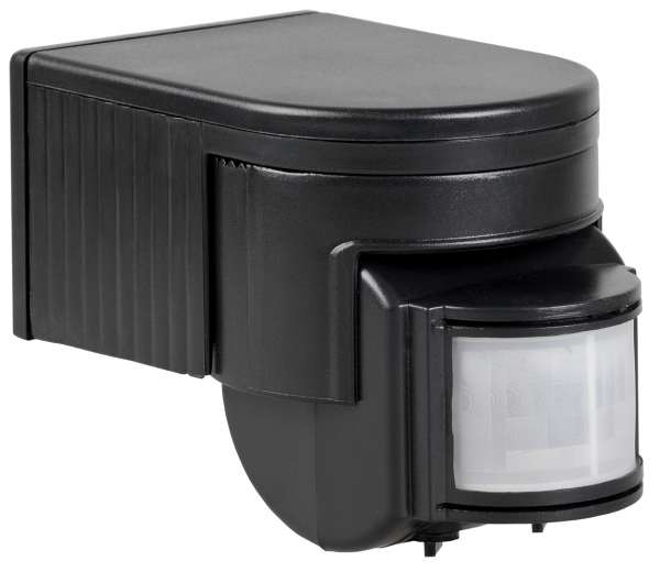 Датчик движения ДД-012 1100Вт 180град 12м IP44 черный IEK