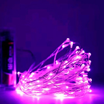 Гирлянда Роса на елку на USB 5 метров 50 led Фиолетовый Giant4