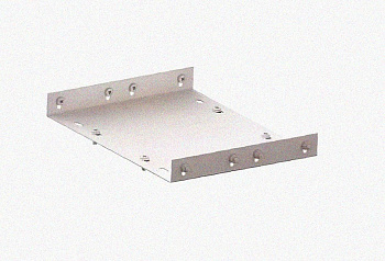 Соединитель лотковый замковый СЛЗ-75х50х1,0 УТ1,5, оцинкованный лист, S1,0