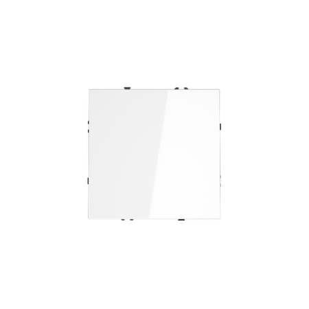 Перекрестный переключатель встраиваемый Voltum S70 одноклавишный 10А, (белый глянцевый)