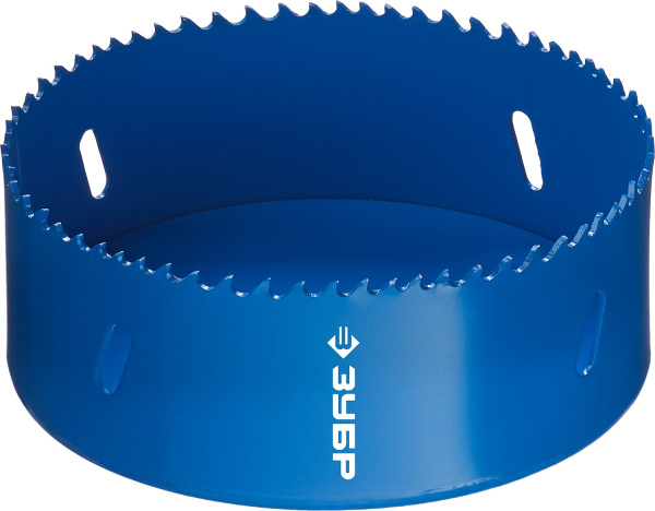 114мм, коронка биметаллическая, быстрорежущая сталь ЗУБР