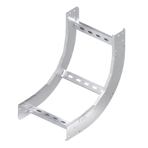 Угол лестничный вертикальный внутренний 90 градусов 80х200, толщ. 3 мм, R300, алюминий DKC