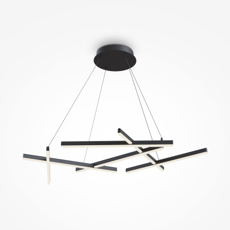 Подвесной светильник 6*LED 80Вт Черный IP20 Line MOD016PL-L80BK Maytoni