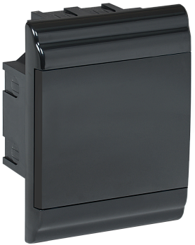 Корпус пластиковый ЩРВ-П-4 модуля встраиваемый черный IP41 PRIME IEK