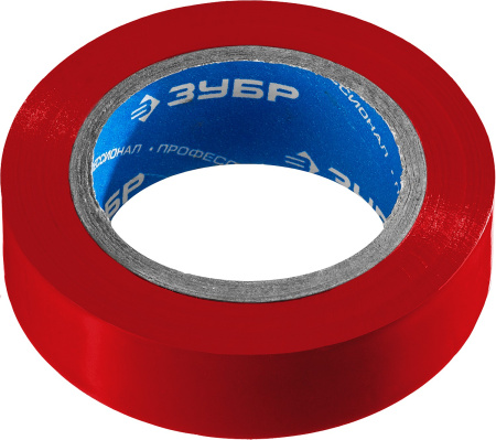 Электрик-10 красная изолента ПВХ, 10м х 15мм ЗУБР