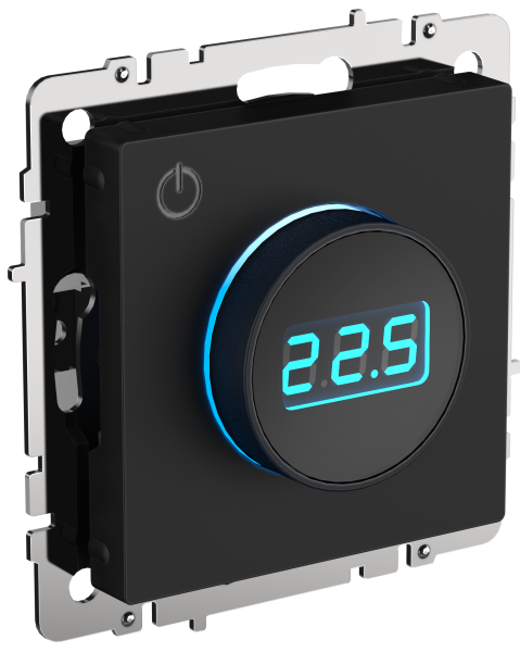 BRITE Термостат электронный с инд. ТС10-1-БрЧ черн. IEK BRITE Термостат электронный с инд. ТС10-1-БрЧ черн. IEK