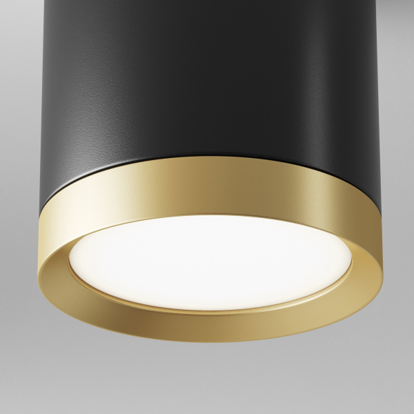 Потолочный светильник 1*GX53 15Вт Черный с Золотом IP20 Ceiling & Wall C086CM-GX53-MRD-BG Technical Maytoni
