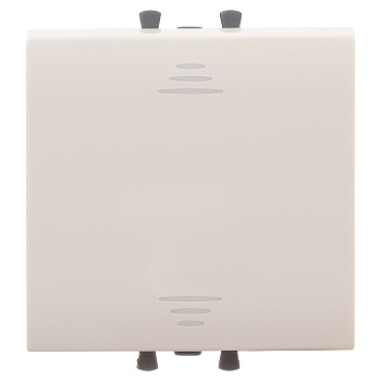 Переключатель одноклавишный модульный, "Avanti", "Ванильная дымка", 2 модуля DKC