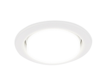 Встраиваемый точечный светильник G101 W белый GX53 Ambrella Light