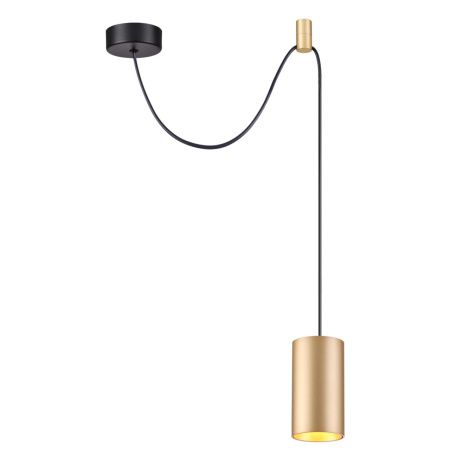 Подвесной св-к с доп.креплением GU10 50W LUCAS черный/золотистый/металл ODEON LIGHT