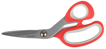 Ножницы "Мастер" изогнутые хозяйственные, двухкомпонентные ручки, 190мм ЗУБР