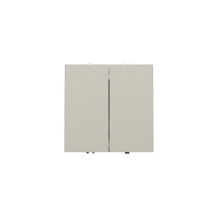 Выключатель встраиваемый Voltum S70 двухклавишный 10А, (шелк)