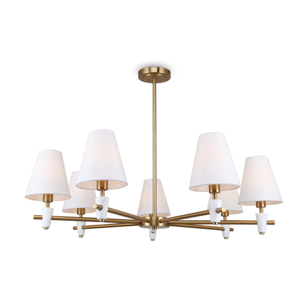 Потолочный светильник 7*E14 40Вт Латунь IP20 Pietra FR5371CL-07BS Freya