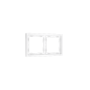 Рамка пластиковая Voltum S70 на 2 поста, (белый глянцевый)