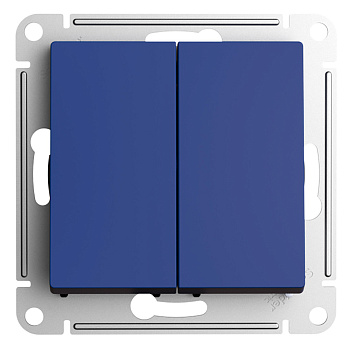 ATLASDESIGN Переключатель 2-клавишный, аквамарин Schneider Electric