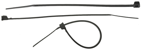 Кабельные стяжки черные КС-Ч2, 2.5 х 150 мм, 50 шт, нейлоновые, Профессионал ЗУБР